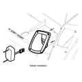 EZ-GO Parts - Taillight Assembly (Passenger Side)