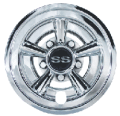 Nivel Parts & Accessories - Club Car - Nivel - WHEEL COVER, SS CHROME