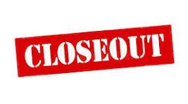 Clearance and Closeout Items