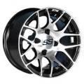 GTW - 12x7 GTW Machined/Black Pursuit Wheel