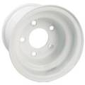 Nivel - 8x3.75 White Steel Wheel, Centered (5 Hole)