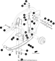 EZ-GO Parts - U-Bolt (2-3/8 DIA TS11 AXLE) 4.5