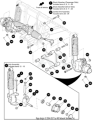 EZ-GO Parts -  Front Shock Absorber Assembly (Right-Hand Side)