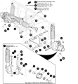 EZ-GO Parts - Front Shock Absorber Assembly (Driver Side)