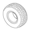 Trojan Battery - Tire Kenda K500 18x8.5-8 Std. Golf Cart Tire