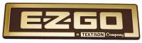 EZ-GO Parts - NAMEPLATE- E-Z-GO/ATC -GOLD