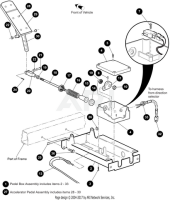 EZ-GO Parts - Gas Vehicle Accelerator Rod