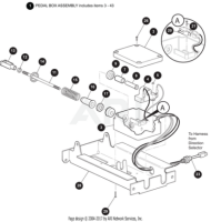 EZ-GO Parts - 48V Pedal Box Assembly TXT-48