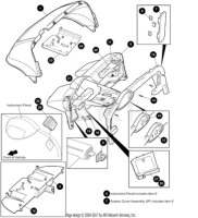 EZ-GO Parts - Glove Box Door, RH, Locking, RXV