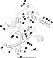 EZ-GO Parts - U-Bolt (2-3/8 DIA TS11 AXLE) 4.5