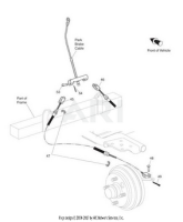 EZ-GO Parts - Brake Cable (Driver Side)