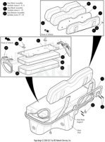 EZ-GO Parts - Shuttle Front Seat Bottom (Tan)