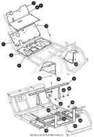 EZ-GO Parts - PANEL, UPPER FLOOR