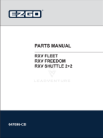 EZ-GO Parts - Electric RXV Parts Manual