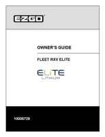 EZ-GO Parts - Fleet RXV ELiTE Owner's Guide