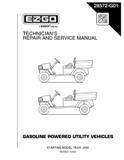 EZ-GO Parts - Repair/Service Manual for 2000-03 E-Z-GO Gas ST350
