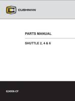 EZ-GO Parts - Electric Shuttle 2/4/6 Parts Manual