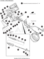 EZ-GO Parts - 52.81-INCH BRAKE CABLE