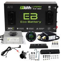 Nivel - Club Car Precedent 2009-Up/Onward/Tempo Eco Lithium 70v 105Ah GEN3 Battery Bundle