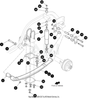 EZ-GO Parts - Heavy Duty Rear Leaf Spring (White)