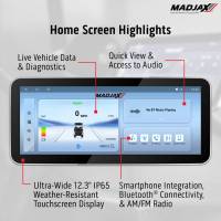 MadJax - MadJax® Kinect™ Display Screen Kit for D/C motor Club Car Precedent/Tempo/Onward with Lead Acid Battery Setup