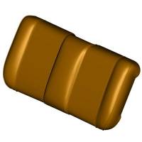 EZ-GO Parts - RXV Custom Premium Seat Bottom Gray