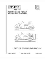 EZ-GO Parts - Manual Repair Svc Txt Gas 97-98