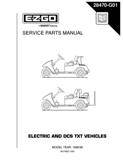 EZ-GO Parts - Manual Parts Electric 1998-99