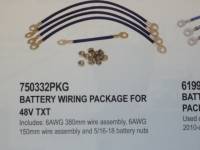 EZ-GO Parts - BATTERY CABLE SET 6GA 48V TXT