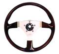 STEERING WHEEL, F/X FAUX WOOD/SILVER