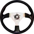 STEERING WHEEL, FORM 1 BLACK/SILVER