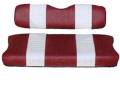 SEAT CUSHION SET, RED/WHITE ,FRONT,  CC 00-04 DS