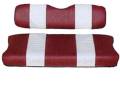 SEAT CUSHION SET, RED/WHITE, FRONT,CC 79-99