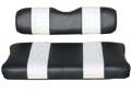 SEAT COVER SET, BLK/WHITE, FRONT, EZ MARATHON