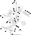 EZ-GO Parts - BRACKET - AXLE TS - 2, drivers Side - Image 2