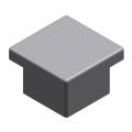 Square Plug 3/4 x 3/4"