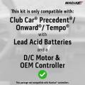 MadJax - MadJax® Kinect™ Display Screen Kit for D/C motor Club Car Precedent/Tempo/Onward with Lead Acid Battery Setup - Image 3