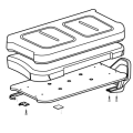 EZ-GO Parts - Standard Golf Seat Bottom Assembly (Tan) - Image 3
