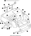 EZ-GO Parts - RXV Rear Body w/o Light Holes 2016-2027 (Metallic Charcoal) - Image 1